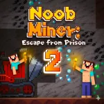 Play Game Noob Miner 2: Escape from Prison now !